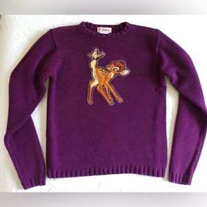 Disney Purple Sweater with Bambi Design